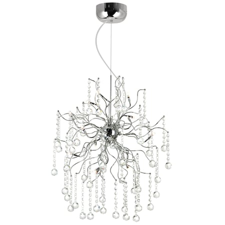 Cwi Lighting Cherry Blossom 15 Light Chandelier With Chrome Finish 5066P20C